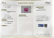 3.71/CT Natural Old Burma Ruby with IIGJ Govt. Lab Certificate-15737S204522